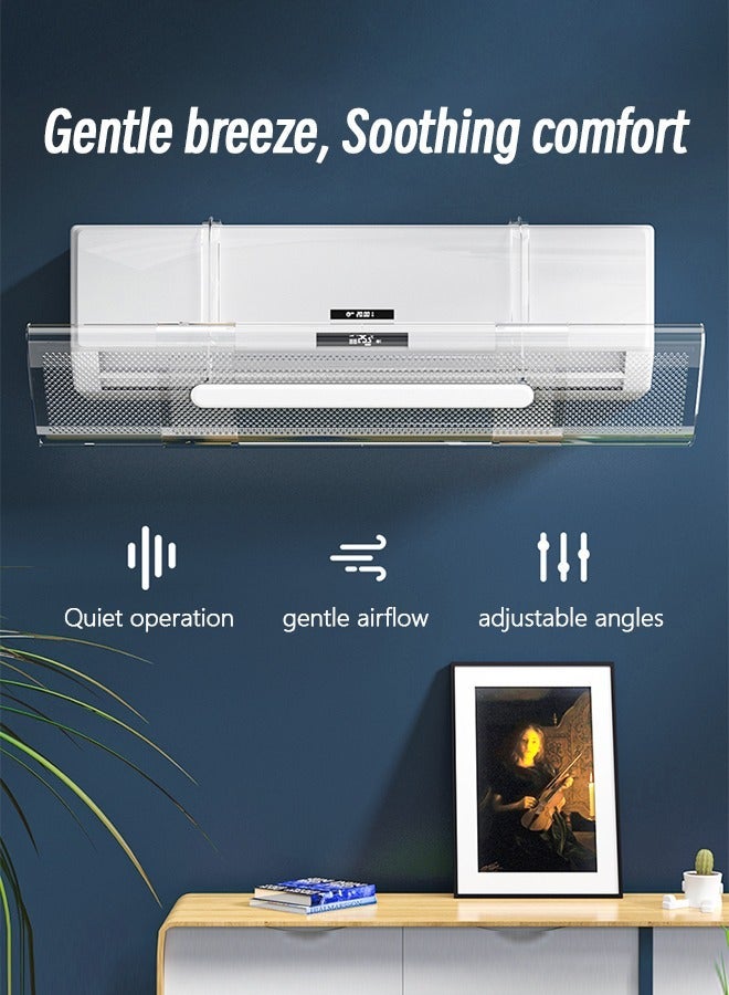 Adjustable Air Conditioner Deflector, Universal Retractable Anti Direct Blowing Retractable Air Conditioner Shiel, Anti Blast Baffle Wind Direction Telescopic Registers - Image 2